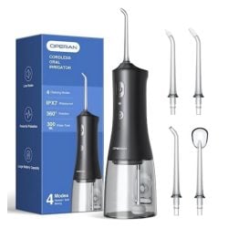 Operan Water Flossers for Teeth Cleaning Upgraded 300ml Cordless Water Pick